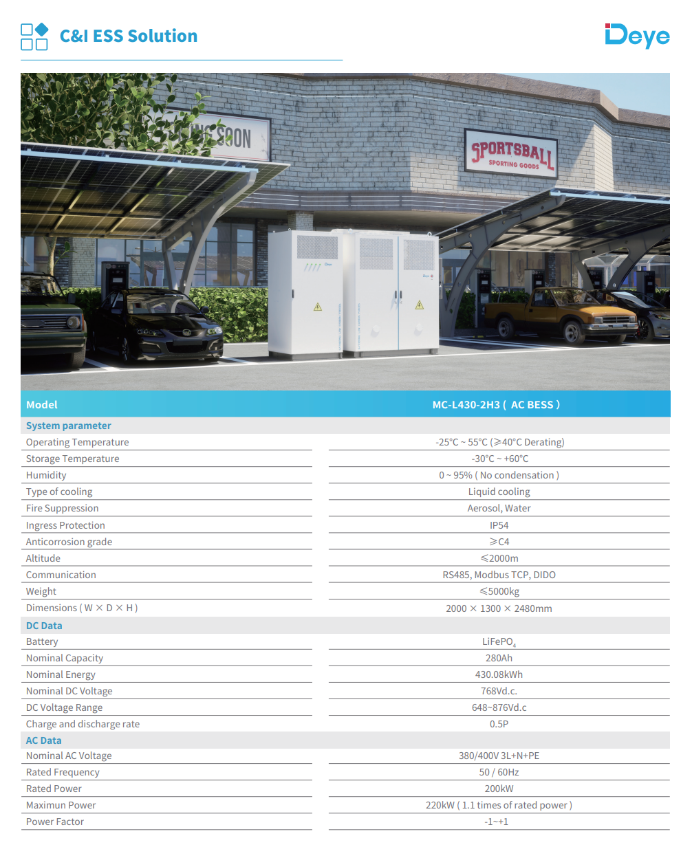 Commercial Energy Storage System