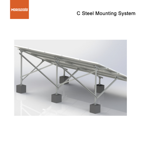 Moregosolar Aluminium Alloy PV Structure Solar Panel Mounting System