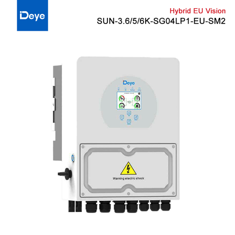 Deye Single Phase Hybrid Solar Inverters 3.6kW 5kW 6kW On/Off Grid Inverter Wholesale Price Residential Solar Installer