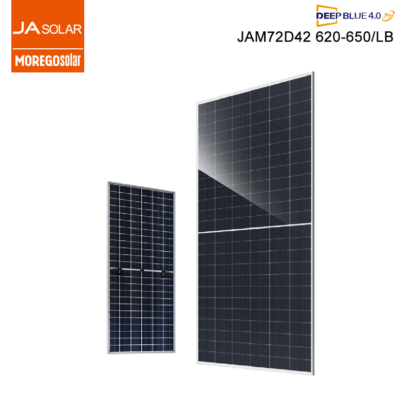 JA Solar 199mm Célula solar bifacial 650W 645W 640W Tipo N TOPCON 16BB MBB Tecnologia Vidro duplo Painéis Solares