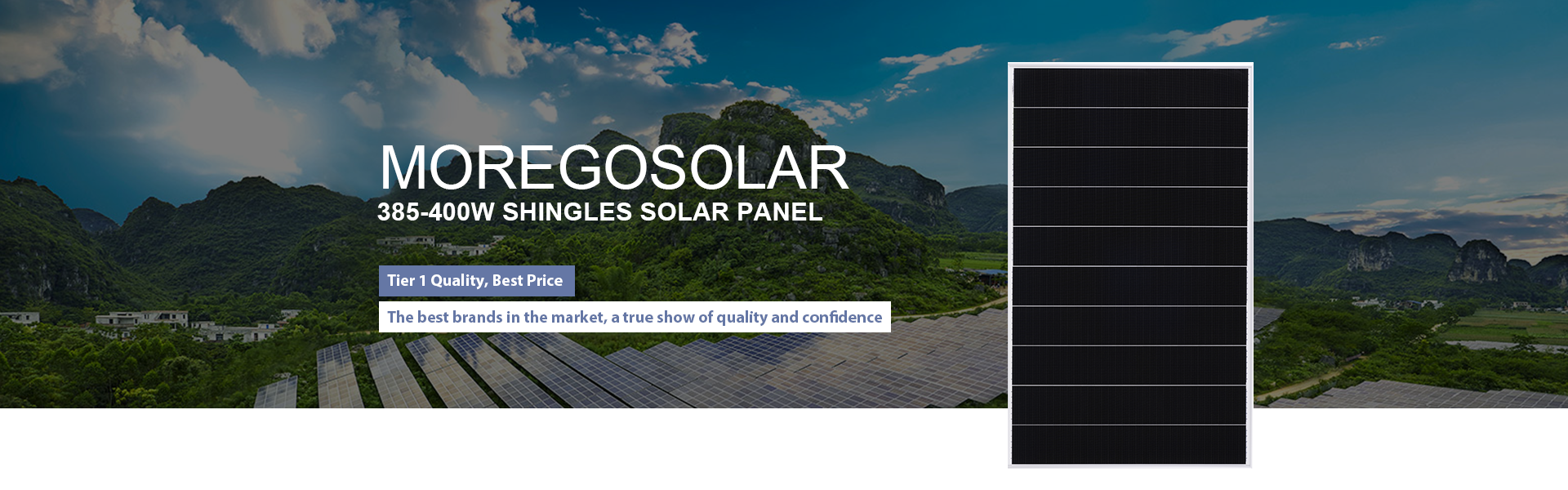 shingles solar panel 400w
