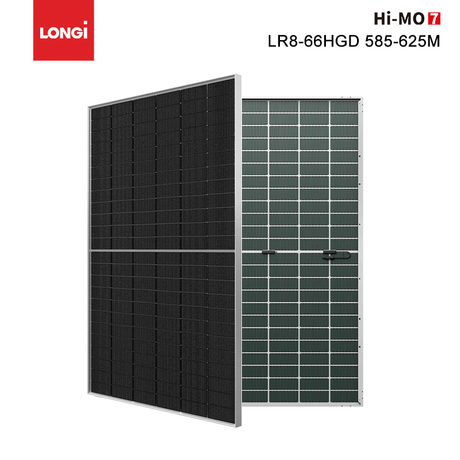 Longi Hi-MO 8 LR8-66HGD Double verre bifacial Solar Panel 600W 605W 610W 615W 620W 625W