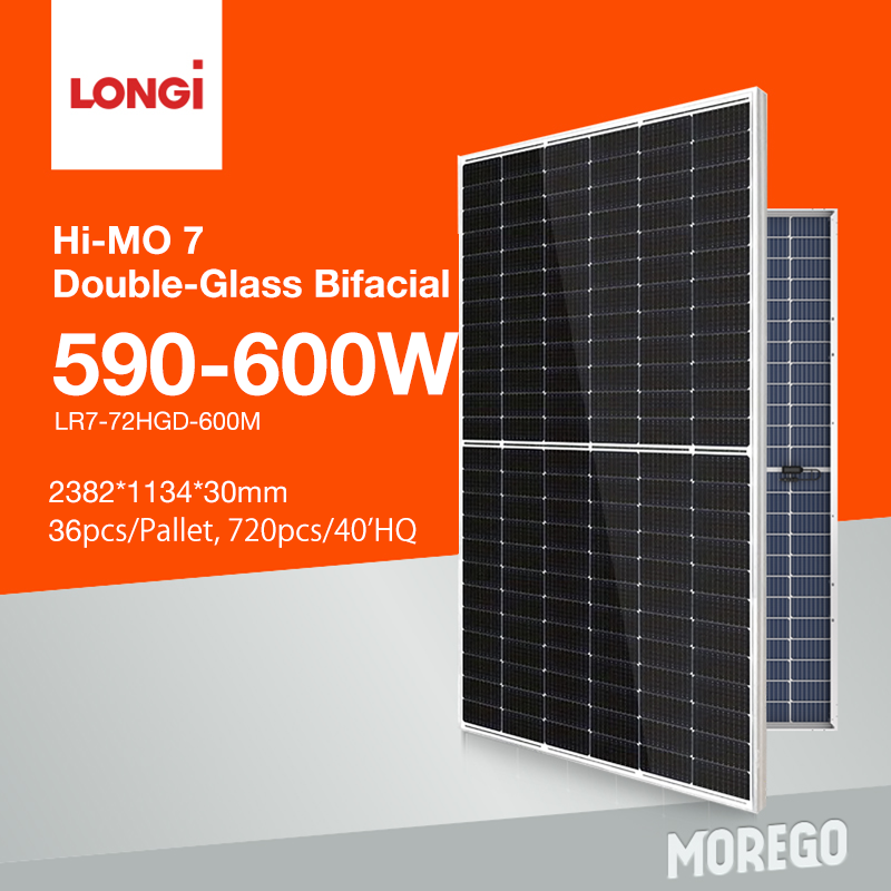 Longi bifacial solar panel 600w