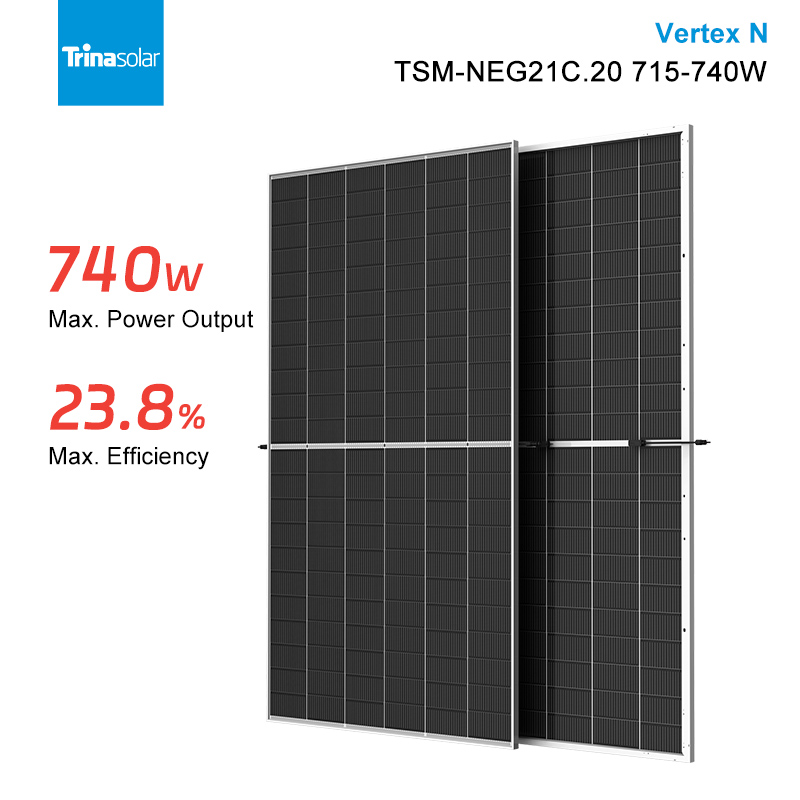 Trina TSM-NEG21C.20 715-740W N-type i-TOPCon Ultra Bifacial Dual Glass Module