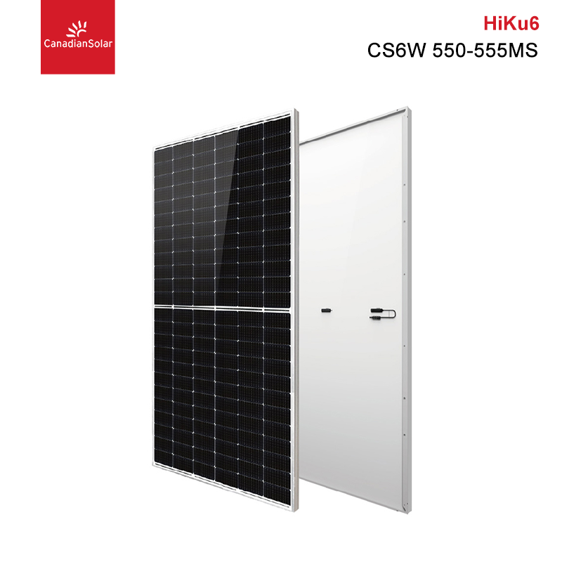 Canadian Solar Bifacial Solar Panel 550W 545W 540W 535W 530W Double Glass Transparent Solar Panels