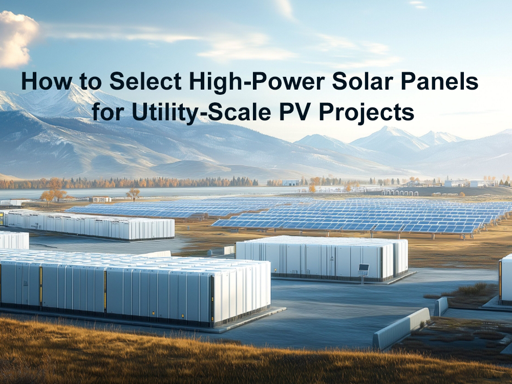 Cómo seleccionar Paneles Solares de alta potencia para proyectos a escala de servicios públicos