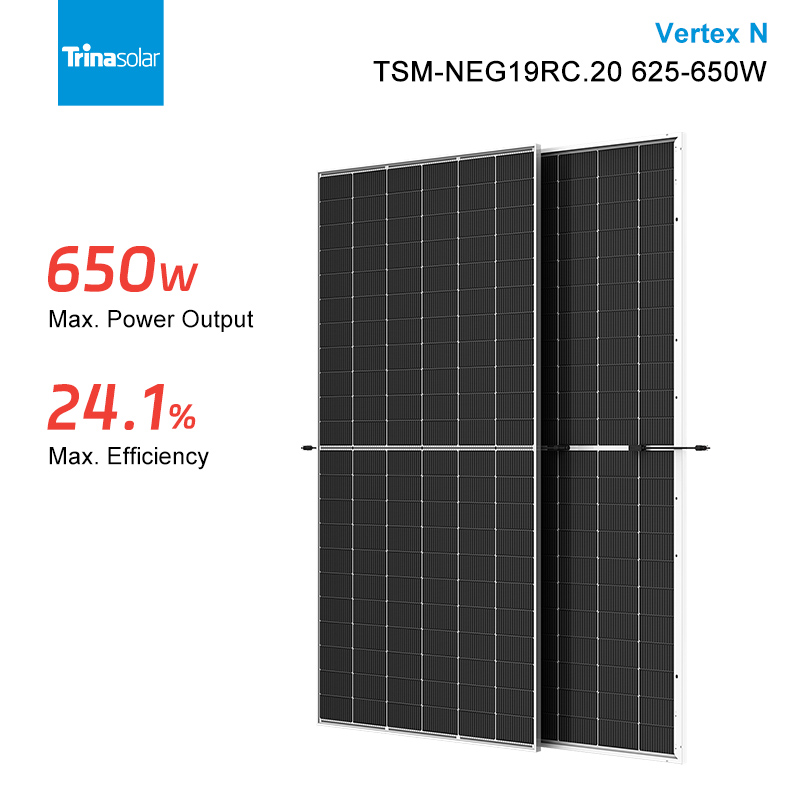 Trina solar panel 650W-NE19R-20