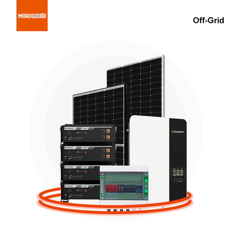 Moregosolar Solar Energy System 5kw Off Grid PV System 5000W Complete with Battery