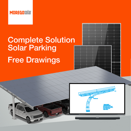 Morego Solar Komplette PV-Energielösung Solarparkplatz Solarsystem für Parkplatz 100 kW 200 kW 300 kW 400 kW 500 kW