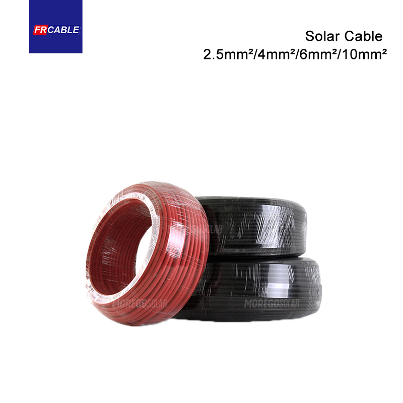 PVC Insulated Copper Wire Electric Cable 4mm 6mm 2 10mm Square PV Solar Cable
