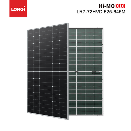 Longi Himo X10 Explorer 645W 640W 635W 630W double verre bifacial Solar Panel S