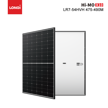 Longi HiMO X10 Explorer Roof Solar Panel 500W 490W 485W 480W Black Module