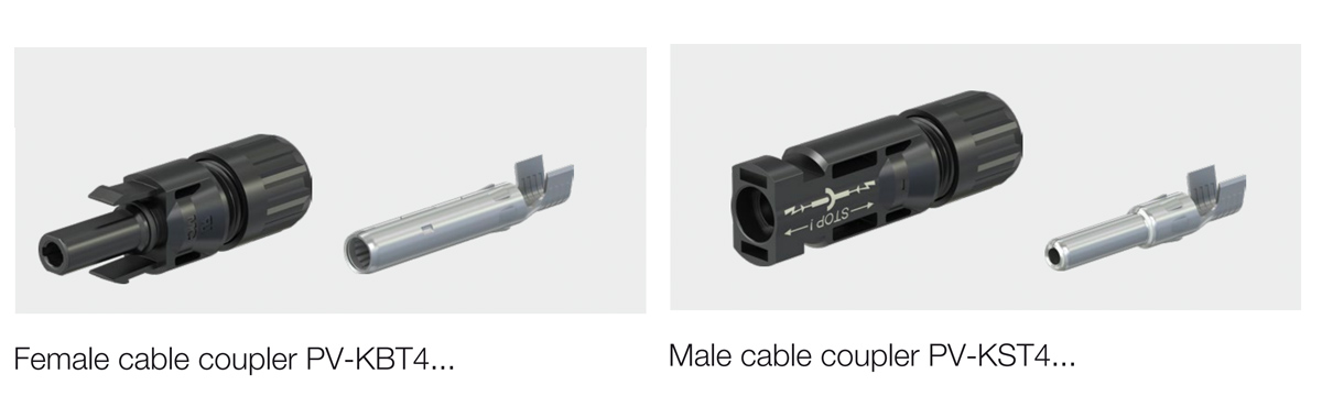 meal and female cable coupler PV-KBT4