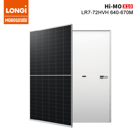 Longi HiMO X10 HPBC 2.0 670W 665W 660W 655W 650W 645W 640W Painéis Solares Módulos fotovoltaicos de maior eficiência