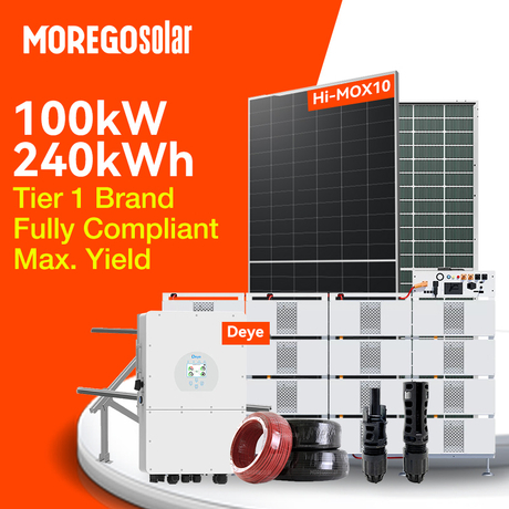 Morego Solar 50kW 100KW 240KWh Hybrid Energy Storage System 1MW 1MWH ESS Solar Generator Power System for Commercial Use