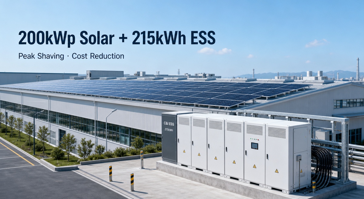 200kWp Solar + 215kWh Deye ESS