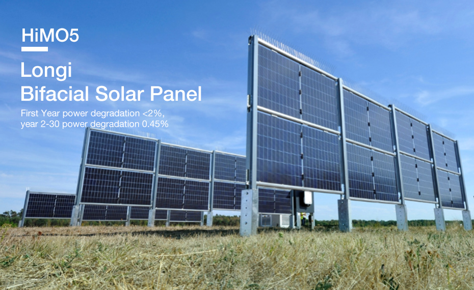 Longi solar double glass solar panel