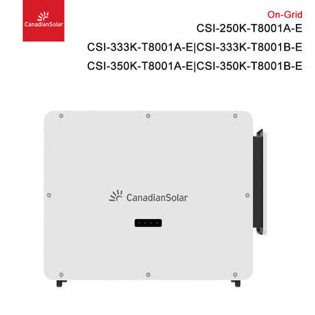 Canadian Solar Inversor 250KW 333kW 350kW 1500 VDC Inversores de string trifásicos sem transformador conectado à rede para projetos de energia fotovoltaica de serviços públicos