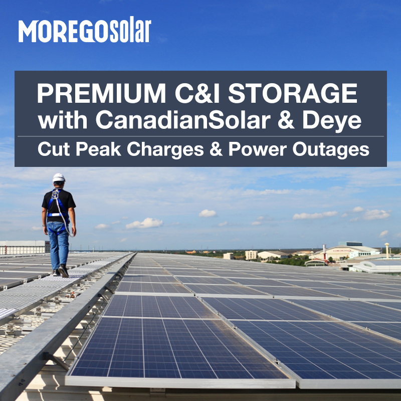 Morego Solar-C&I-Energiespeicher 50 kW 100 kW Hybrid-Wechselrichter 100 kWh 200 kWh LFP-Batterie für Fabrik