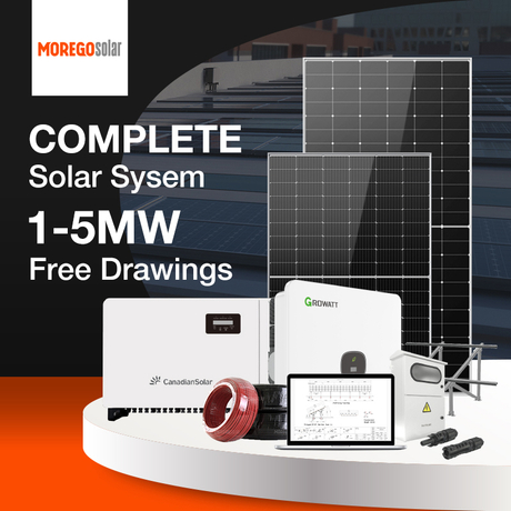 Moregosolar Solution professionnelle d'énergie solaire commerciale et industrielle 500KW 1MW 2MW 3MW 5MW