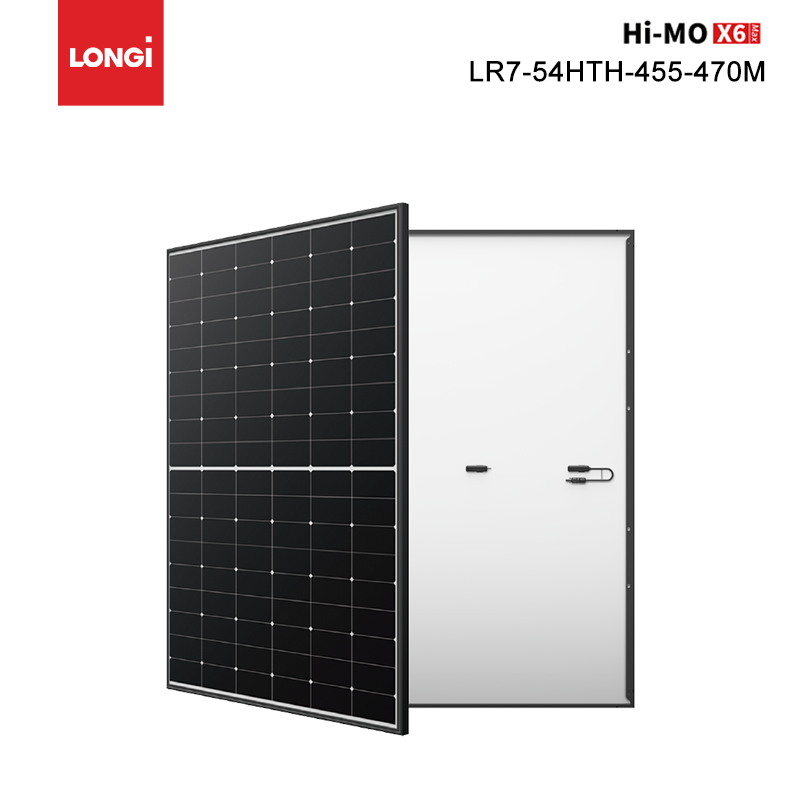 Longi Solar Hi-MO X6 Max Black Solar Panel 465W 460W 455W pour le toit à domicile