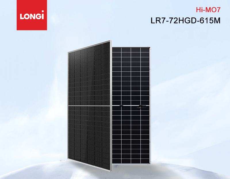 Longi solar Hi-mo7 bifaical double glass solar panel 610w 615w 620w