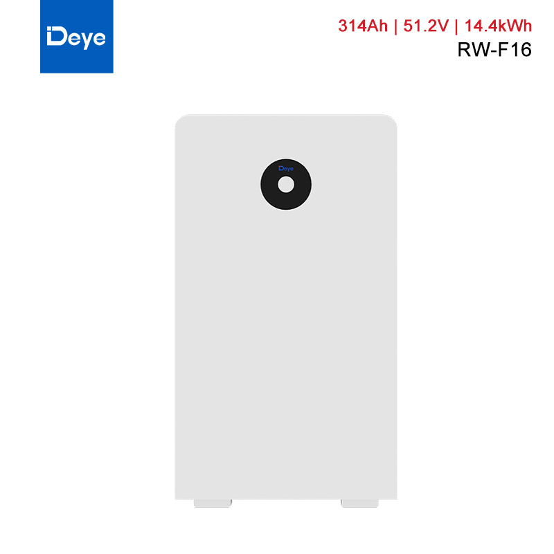 Deye Residential Energy Storage System 14.4kWh 51.2V 314Ah RW-F16 LiFePO4 IP20 Batteries ESS Solution For AS, AF, EU & LATAM