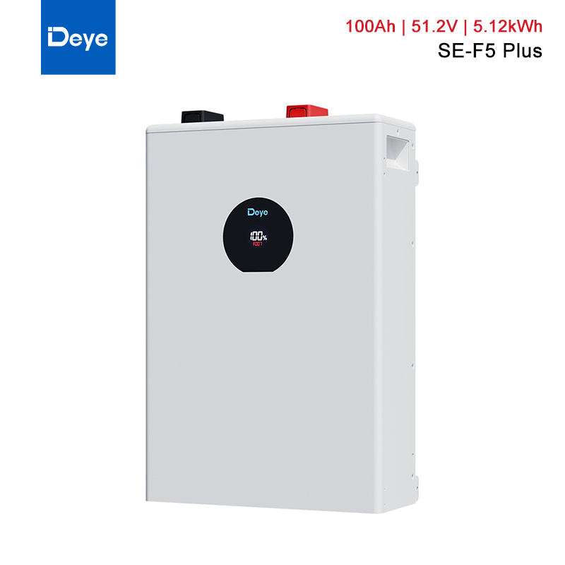 Batterie Li-ion Deye LiFePO4 51.2V 100Ah 5.12kwh IP21 SE-F5 Plus prend en charge la charge à basse température