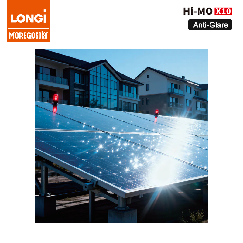 anti-glare solar panel