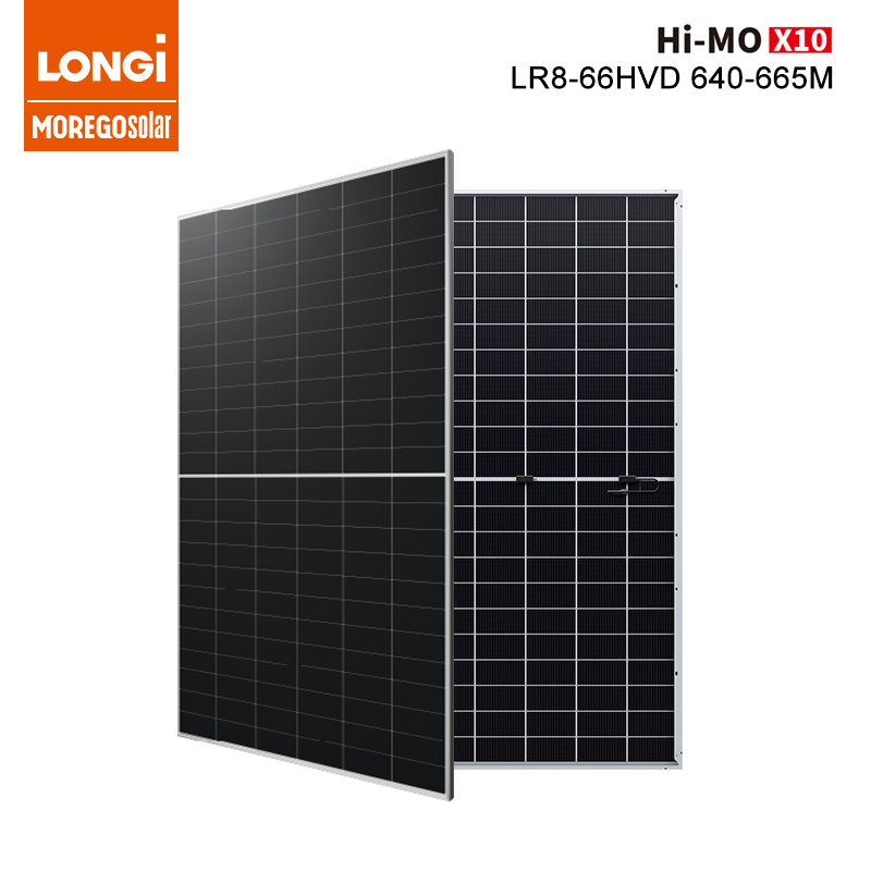 Longi HiMO X10 Explorer 665W 660W 655W 650W 645W 640W 635W 630W Double verre biface Panneaux Solaires