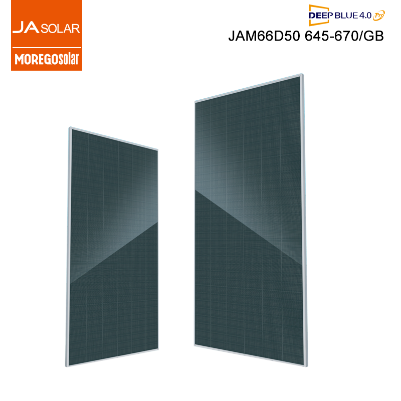 JA Solar DeepBlue 5.0 N-type Bifacial double Glass 670W 665W 660W 655W 650W Solar Panels PV Module