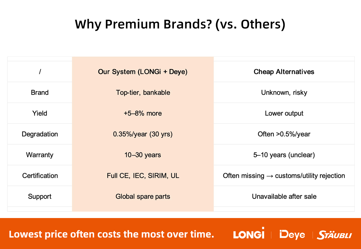 Longi deye solar storage system
